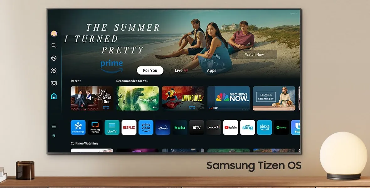 سیستم عامل تلویزیون سامسونگ DU8000