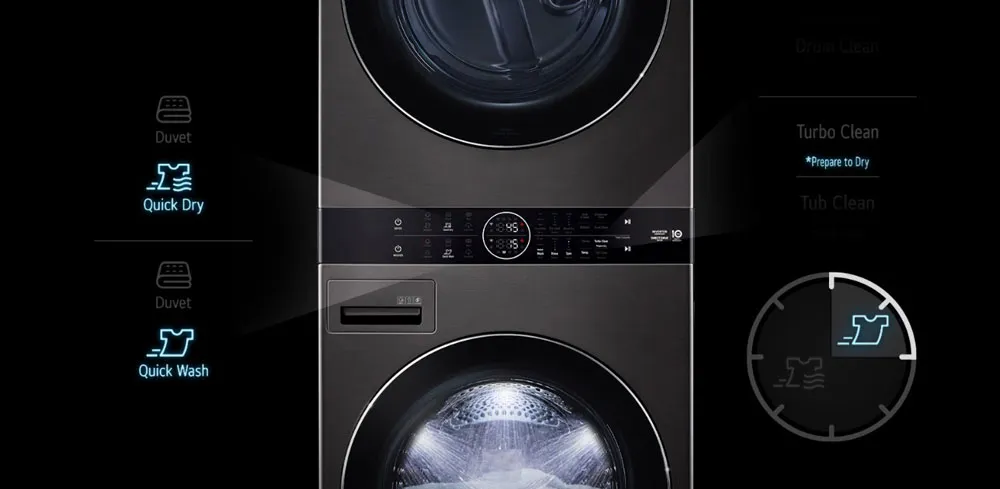 ماشین لباسشویی ال جی واش تاور 13 به 10