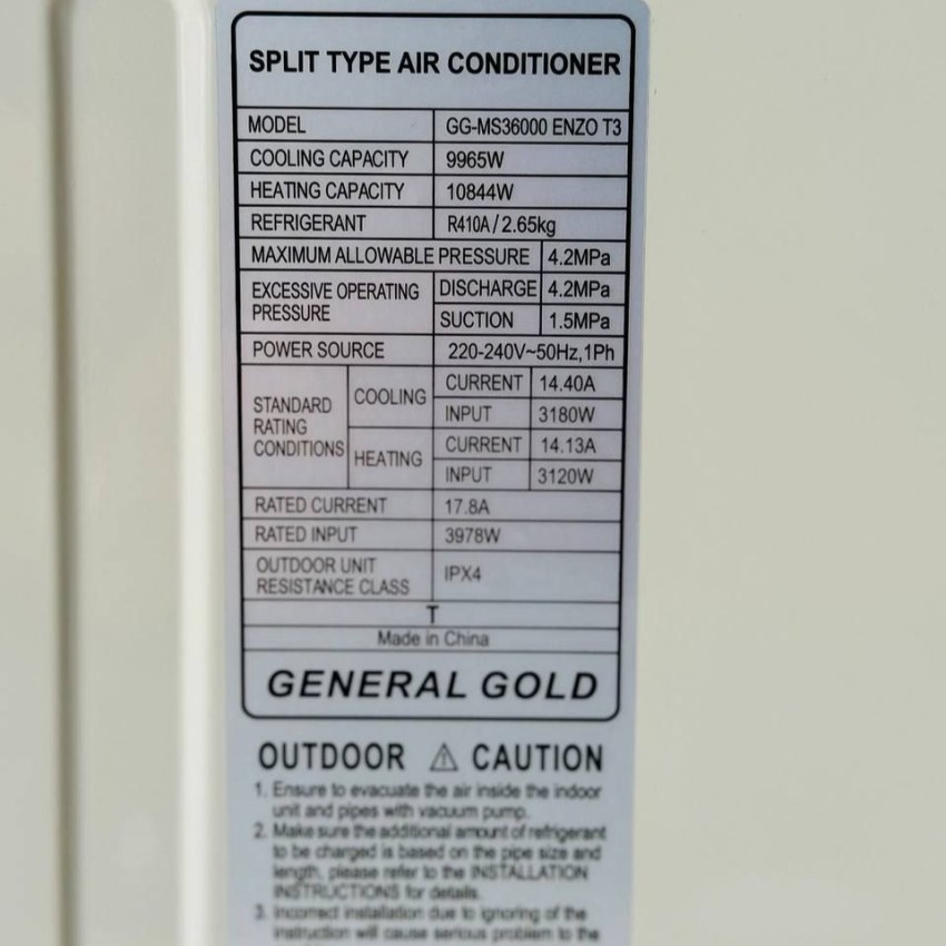 کولر گازی جنرال گلد انزو